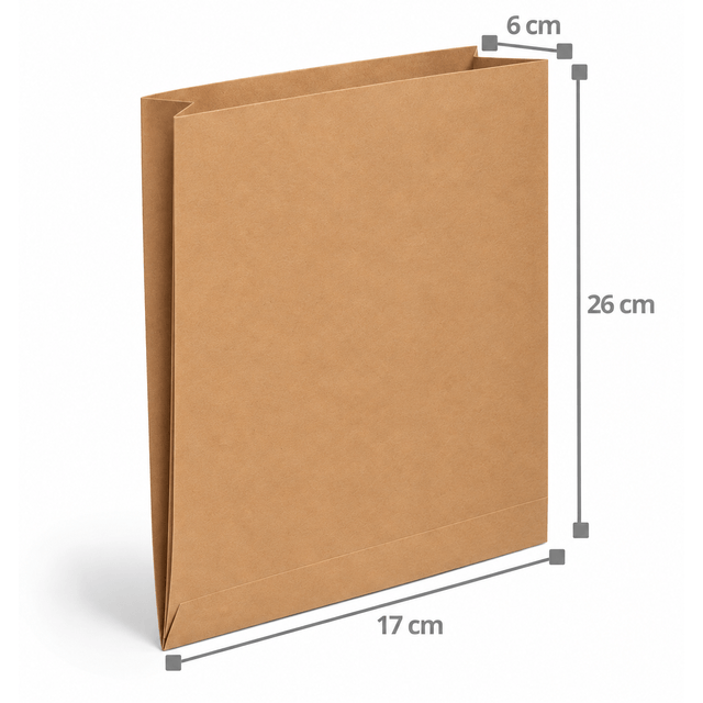 Envelope de papel kraft saco sem aba P